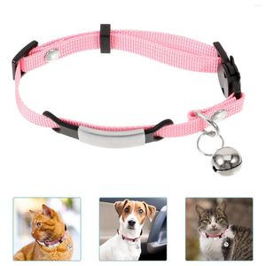 Collari per cani Collare per animali domestici Piccolo accessorio Gattino decorativo Gatto Poliestere Adorabile targhetta con nome per gatti