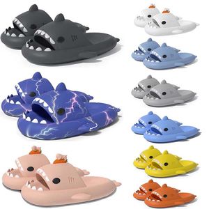 Frete grátis designer tubarão slides sandália chinelo sliders para homens mulheres sandálias gai pantoufle mules homens mulheres chinelos formadores flip flops sandles color87