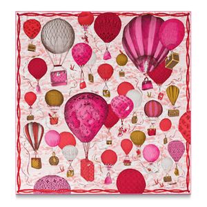 Top Designer Print Silk Scarf Women men Fashion Long Scarves Paris Shoulder Ribbon Head Wraps turban scarf Monogram pattern Trunk motifs hot-air balloons red scarf