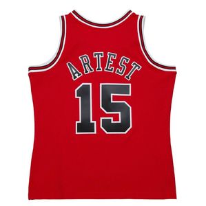 Sömda baskettröjor Ron Artest 1999-00 Mesh Hardwoods Classic Retro Jersey S-6XL