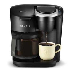 ツールKeurig Kduo Essentialsブラックシングルスーブkcupポッドコーヒーメーカー、ブラック