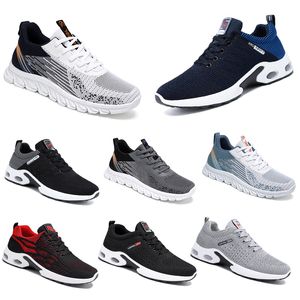 Novos homens mulheres sapatos caminhadas correndo sapatos planos sola macia moda preto branco vermelho bule confortável moda bloqueio de cor dedo do pé redondo 561 gai