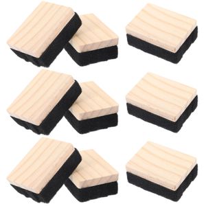 Gomme da cancellare per ufficio, mini lavagna multifunzione, 12 pezzi, gesso in legno secco per bambini 240227