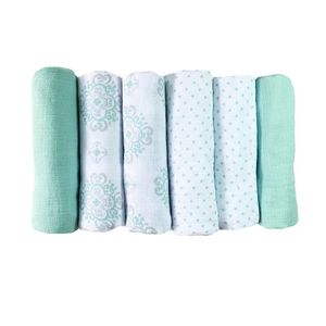 Pannolini lavabili per bambini nati Asciugamani di garza riutilizzabili in mussola di cotone 50 * 70 cm 240229