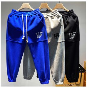 Calças masculinas Mans Sweatpants Cargo Sweat Harun Calças dobráveis com cordão Jogging Stretch Pants designer jeans homens Stretch Pants Tamanho asiático M-3XL