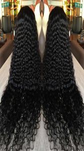 Perucas de renda 30 32 polegadas Kinky Curly 13x4 peruca frontal transparente cabelo humano para mulheres brasileiras completas 5x5 hd encerramento frontal 69107417034327