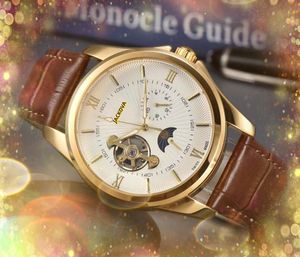 Uomo di alta qualità Giorno Data Orologio con quadrante grande Movimento automatico Orologio luminoso Zaffiro luminoso Sport impermeabile Carica automatica Cronografia aziendale Orologi da polso regali