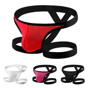 Men's Thong, Underwear, New Nylon Ice Silk Low Waisted Sexy And Fun T-Shirt 361434