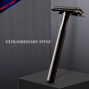 Adjustable Safety Razor Double Edge Stainless Steel Classic Mens Shaving Mild to Aggressive Hair Removal Shaver Razor Shave Man 240228