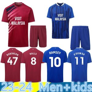 23 24 Cardiff RALLS Kit per bambini Maglie da calcio PHILOGENEP RINOMHOTA 22-23 COLWILL RATCLIFFE O'DOWDA Home 2023 2024 Kit per bambini Maglie da calcio Uniformi