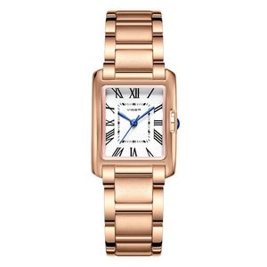 Лучший бренд квадратные женские часы-браслет Высокое качество водонепроницаемые модные женские наручные часы с пряжкой-бабочкой Relogio Feminino290v