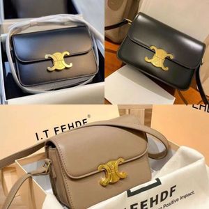 Designer Youth Three Person Foreskin Leather Cowhide Bag Crossbody Bag Fabric Printed Bag Saddle Bag