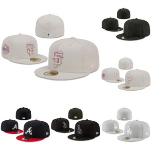 Unisex Ready Men Baseball Fited Hats Classic Hip Hop Boston Sport Full broderi Bomull Flat Stängda Beanies Flex Sun Cap Size 7-8