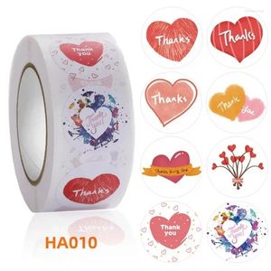 Gift Wrap 500Pcs Red Pink Heart Stickers For Valentines Day Wedding Packing Bag Packaging Labels Love Scrapbooking Diy 2024