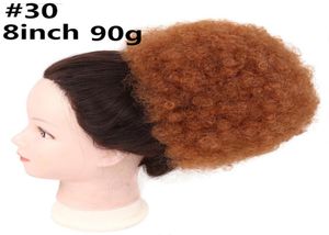 8inch Curly Synthetic Hair Chignon With Two Plastic Combs Short Wedding Hairstyles Updo Cover6626198