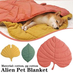 Tapetes folhas de folha Cobertoras de cama de cachorro