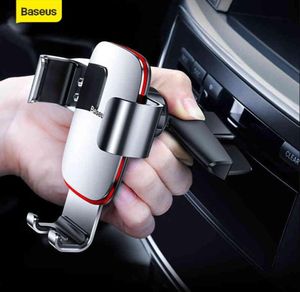 Baseus Gravity Phone Mobile Samsung для Huawei Автомобильный CD-слот Air Vent Mount Holder Стенд Металлический кронштейн Аксессуары8812985