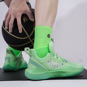 Tênis de basquete feminino masculino versátil moda tênis elegante versátil borracha sola grossa com creme ouro cáqui laranja pêssego rosa tênis treinadores