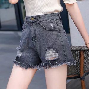 Shorts shorts shorts calças curtas de jeans largura para mulheres use jeans mini algodão rasgado xl preços baixos oferta hot frend grátis Novo em xxl