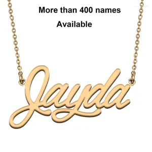 Chains Cursive Initial Letters Name Necklace For Jayda Birthday Party Christmas Year Graduation Wedding Valentine Day Gift