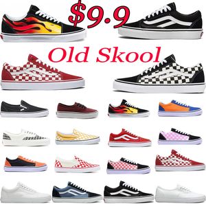 New style old skool men women flat shoes designer skateboard sneakers black white green red navy mens fashion sports trainers casual shoes low price 36-44