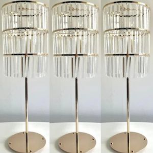 New Style Wholesale centerpieces for wedding table wedding event use tall ACRYLIC candelabra wedding flower Stand Display