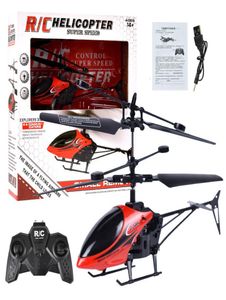 ElectricRC Uçak Mini Uzaktan Kumanda RC Kızılötesi İndüksiyon Uzaktan Kumanda RC Oyuncak 2CH Gyro Helikopter RC Drone Radyo Kontrollü 8811342