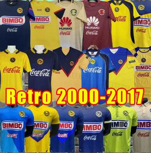 Retro Futbol Forma Kulübü Amerika Liga MX O.Peralta C.dominguez Matheus Meksika R.Sambueza P.Aguilar Retro Futbol Gömlekleri Düzenleme 01 02 16 17 2004 05 06 11 12 13 14 15 2001