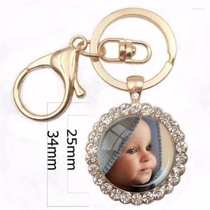 Keychains Est 2024 Customize Po Key Chain Of Your Baby Child Mom Dad Grandparent Loved One Gift For Family Member