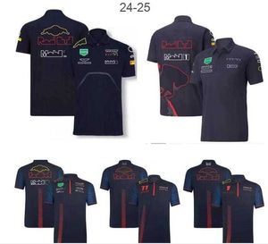 Herrt-shirts f1 racing polo skjorta sommarlag besättningshals tröja samma stil skräddarsydd