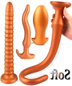 Super longo enorme anal plug grande butt plug masculino massageador de próstata vaginal ânus expansor adulto erótico anal brinquedos sexuais para mulher men8266620