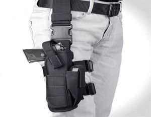 Тактическая кобура на бедро с откидной ножкой, быстросъемная регулируемая кобура для правой руки, держатель для пистолета для мужчин21893511032