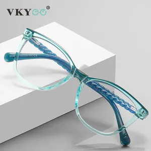 Sunglasses VKYEE Spring Hinge Myopia Hyperopia Prescription For Women Reading Glasses CR39 Anti Blue Light Optical Eyeglasses Frame PFD2138