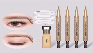 Makijaż 3PCSet Wodoodporny ołówek do brwi z 3pcs Ołówek Władze 3PCS Szablon oka Brow Make Up Zestawy 65555339