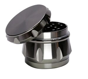 Herb Grinders 63MM 4 LAYERS New Style Smoking Accessories Concave metal grinder Zinc Alloy Diamond Shape Chamfer Side4630975