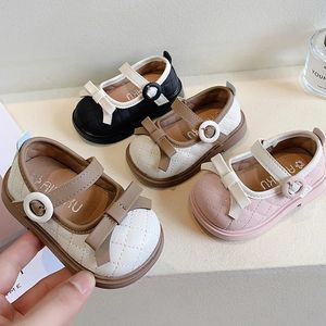 Girls Pu Leather Dress Shoes Kids School Uniform Shoes Formal Wedding Church Oxford Loafer Flats Mary Jane Shoes for Children 240220