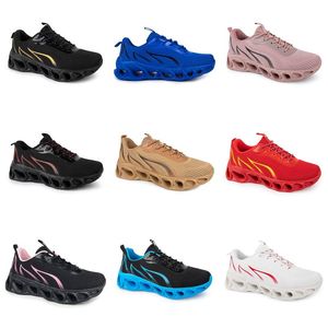 men women running shoes GAI black white purple pink green navy blue light yellow Beige Nude plum mens trainers sports sneakers sixty three