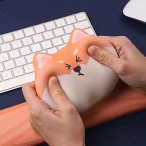 Pads Office Computer Mouse Wrist Pad Hand Elbow Cushion Shiba Inu Wrist Guard Wrist Protector Cute Dog Wrist Pillow Wrist Support