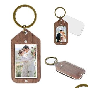 Party Favor DIY akrylnyckel med P O Frame Car Key Chain Promotional Keychains JN08 Drop Delivery Home Garden Festive Supplies E Dhek5