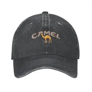 Ball Caps Vintage Camel Beyzbol UNISEX tarzı sıkıntılı kot yıkamış güneş kapağı sigara açık yaz şapkası