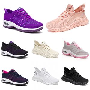 Neue Männer Frauen Schuhe Wandern Laufen flache Schuhe weiche Sohle Mode lila weiß schwarz bequeme Sport Farbblockierung Q59-1 GAI-Trends