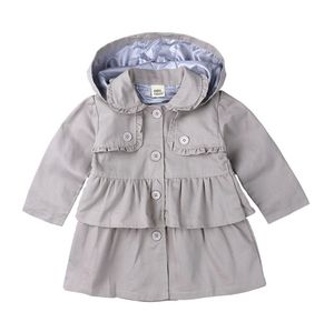 아기 소녀 트렌치 어린이 의류 여자 코트 코트 아이 재킷 옷 봄 트렌치 바람 먼지 외부웨어 5437697