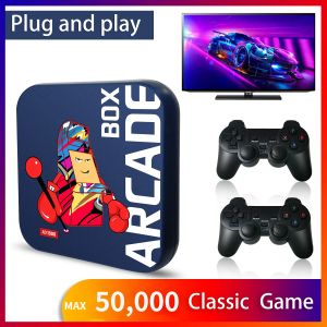 Consoles Arcade Box Game Console for PS1/DC/Naomi 64GB Classic Retro MAX 50000+ Games Super Console 4K HD Display on TV Projector Monitor