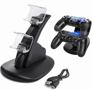 Ps4 Ladestation Play Station 4 Joystick Gamepad Doppelladegerät Wireless Controller Ladegeräte Mini USB Port Ladegerät DHL