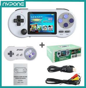Gracze HD SF2000 Retro Handheld Console Mini Portable Game 10000 Games Kids IPS Console Player for Everdrive SNES GBA Machine