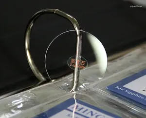 Kit di riparazione per orologi, vetro zaffiro piatto spesso 1,0/1,2/1,5 mm, dimensioni 20-40 mm, con guaina nera per una presa più semplice