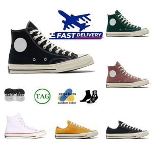 Herrenschuhe Top-Qualität Casual Canvas Alle Sta-Schuhe 1970er Jahre Weiße Sterne Niedrig Hoch 1970 Chuck Chucks Plattform Gemeinsam benennen Herren Damenschuhe 70er Jahre Sport Sneaker Campus