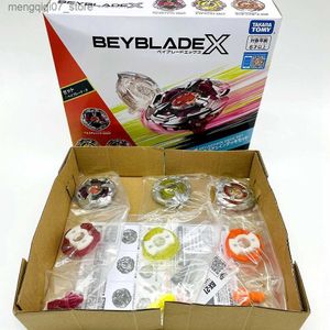 Beyblades Metal Fusion Original TAKARA TOMY Gyro Beyblade X BX-21 Hells Chain Deck Set BEYS BX21 L240304