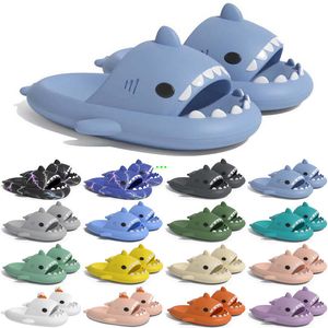 Free Shipping Designer shark slides sandal GAI slipper sliders for men women sandals slide pantoufle mules mens womens slippers trainers sandles color379