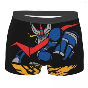 Mutande Boxer da uomo Great Finger Pantaloncini con stampa creativa UFO Robot Goldrake Mazinger Z Idea regalo